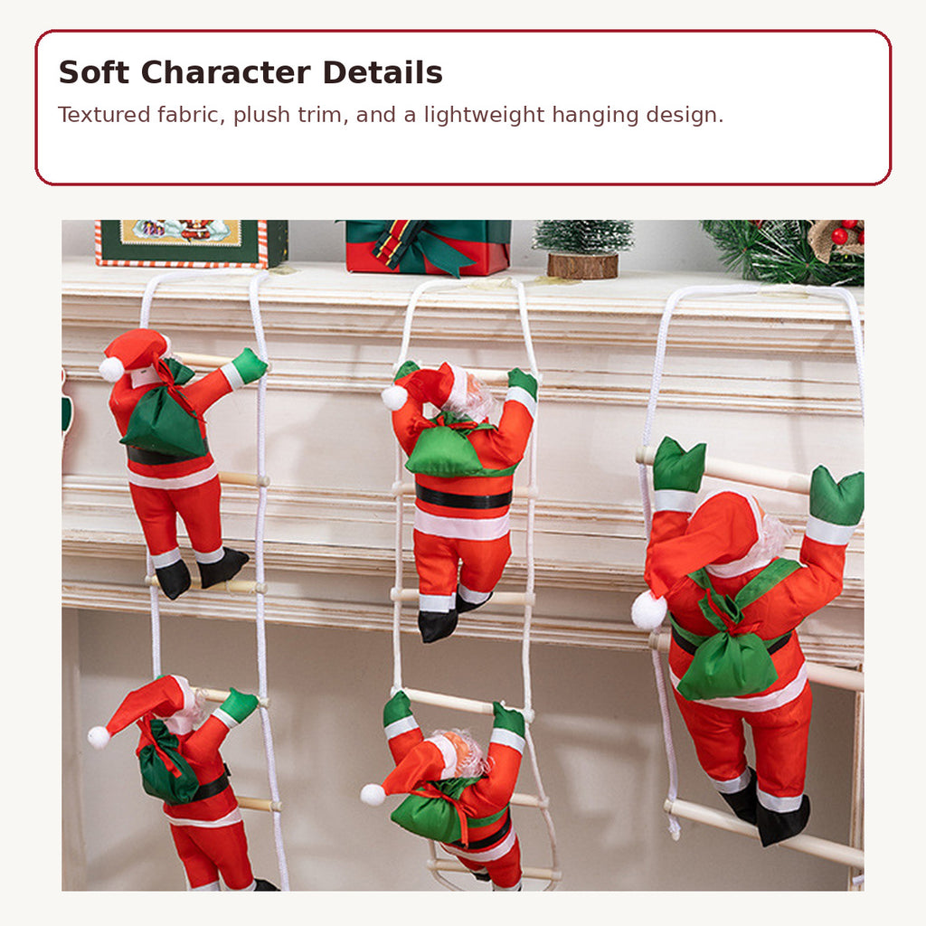 018 static climbing santa hanging decoration image