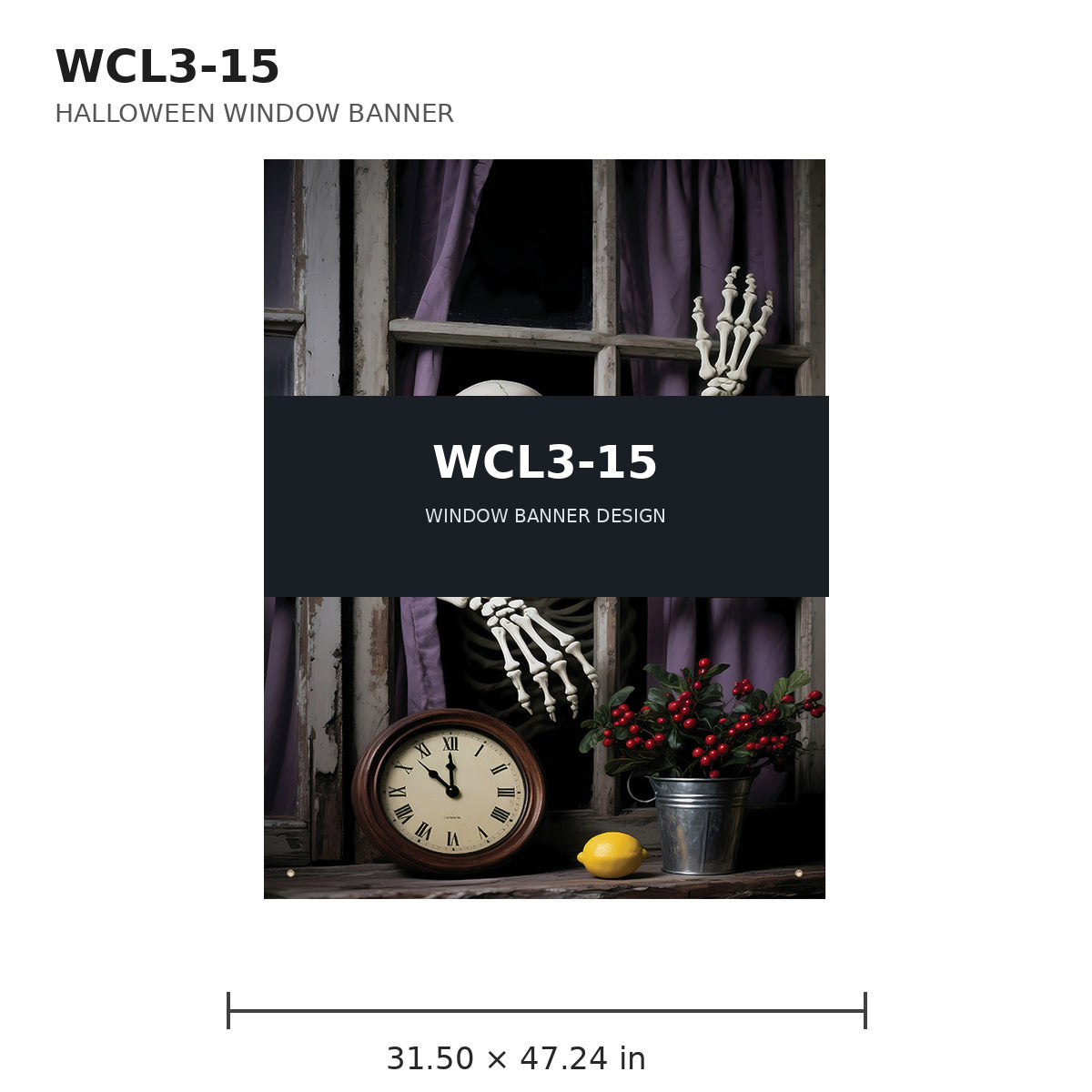 019 halloween window banner collection wcl3