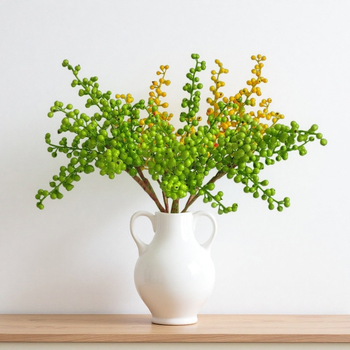 EVERIVELLE 20.1-Inch Five-Branch Artificial Berry Spray