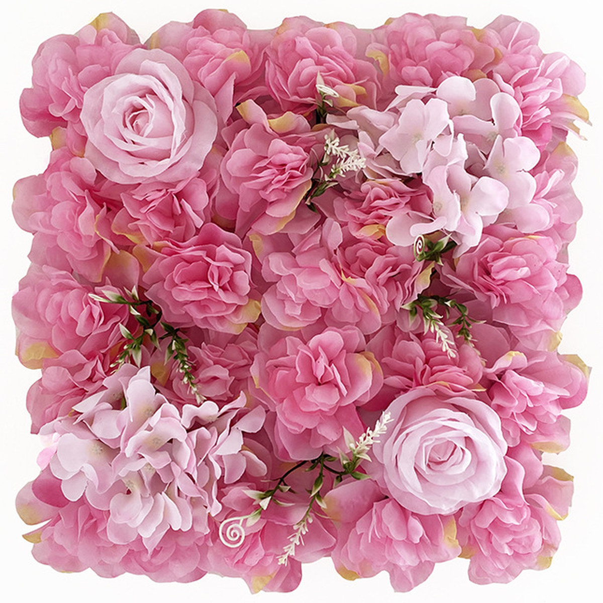 EVERIVELLE Artificial Rose & Hydrangea Flower Wall Panel