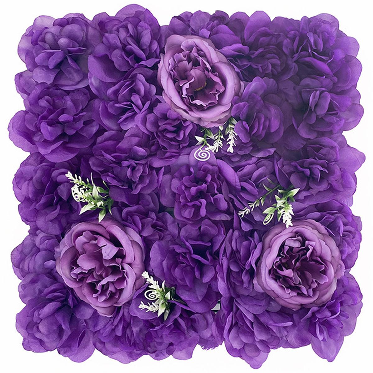 EVERIVELLE Artificial Rose & Hydrangea Flower Wall Panel