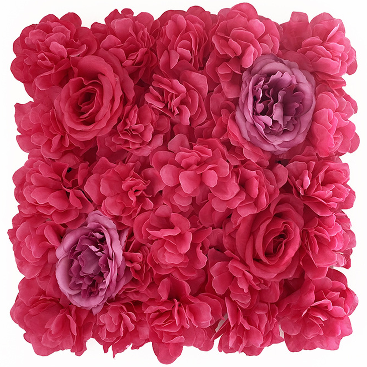 EVERIVELLE Artificial Rose & Hydrangea Flower Wall Panel