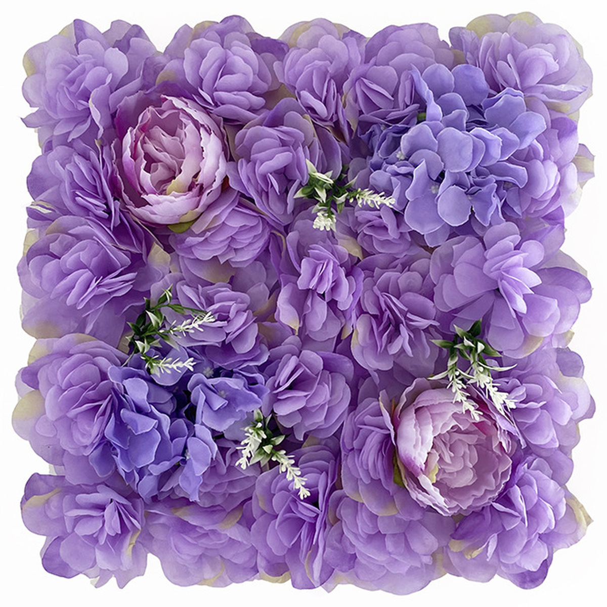 EVERIVELLE Artificial Rose & Hydrangea Flower Wall Panel