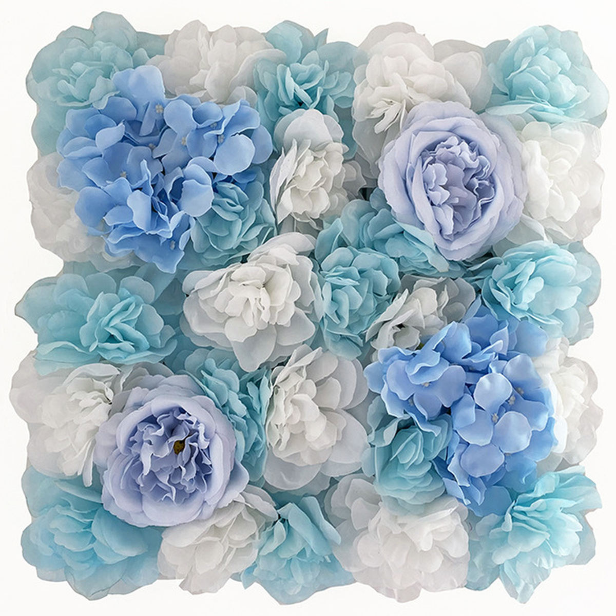 EVERIVELLE Artificial Rose & Hydrangea Flower Wall Panel