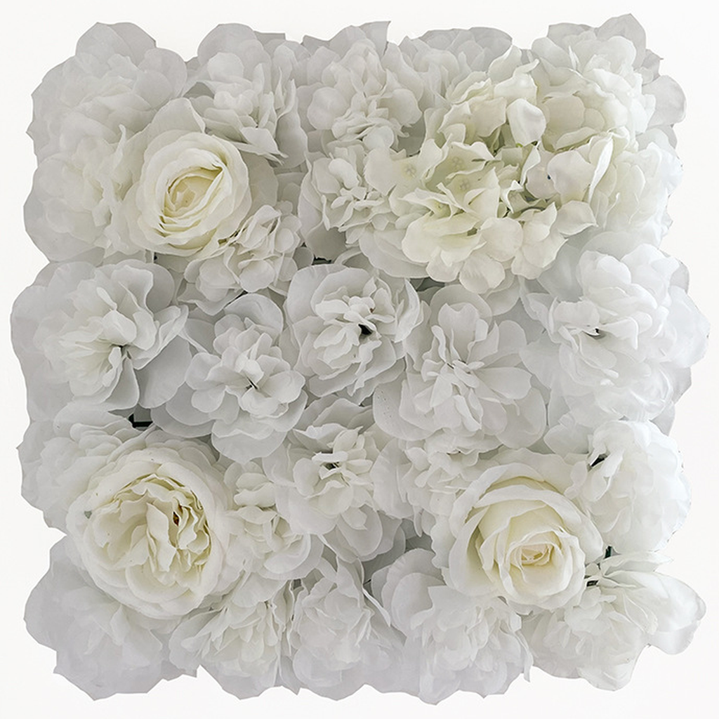 EVERIVELLE Artificial Rose & Hydrangea Flower Wall Panel