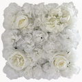 EVERIVELLE Artificial Rose & Hydrangea Flower Wall Panel
