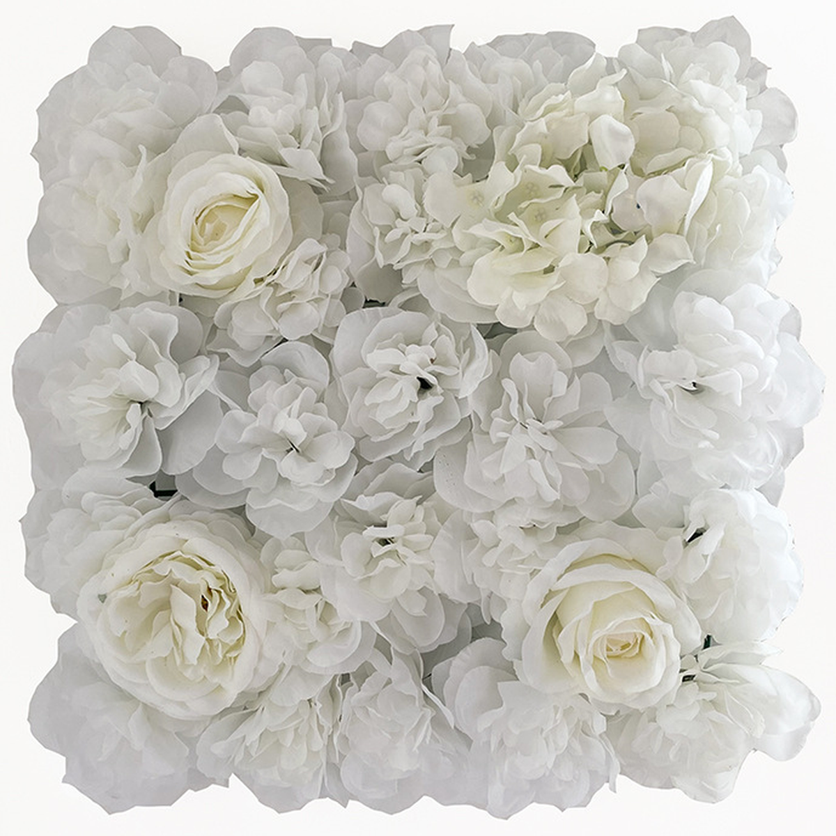 EVERIVELLE Artificial Rose & Hydrangea Flower Wall Panel
