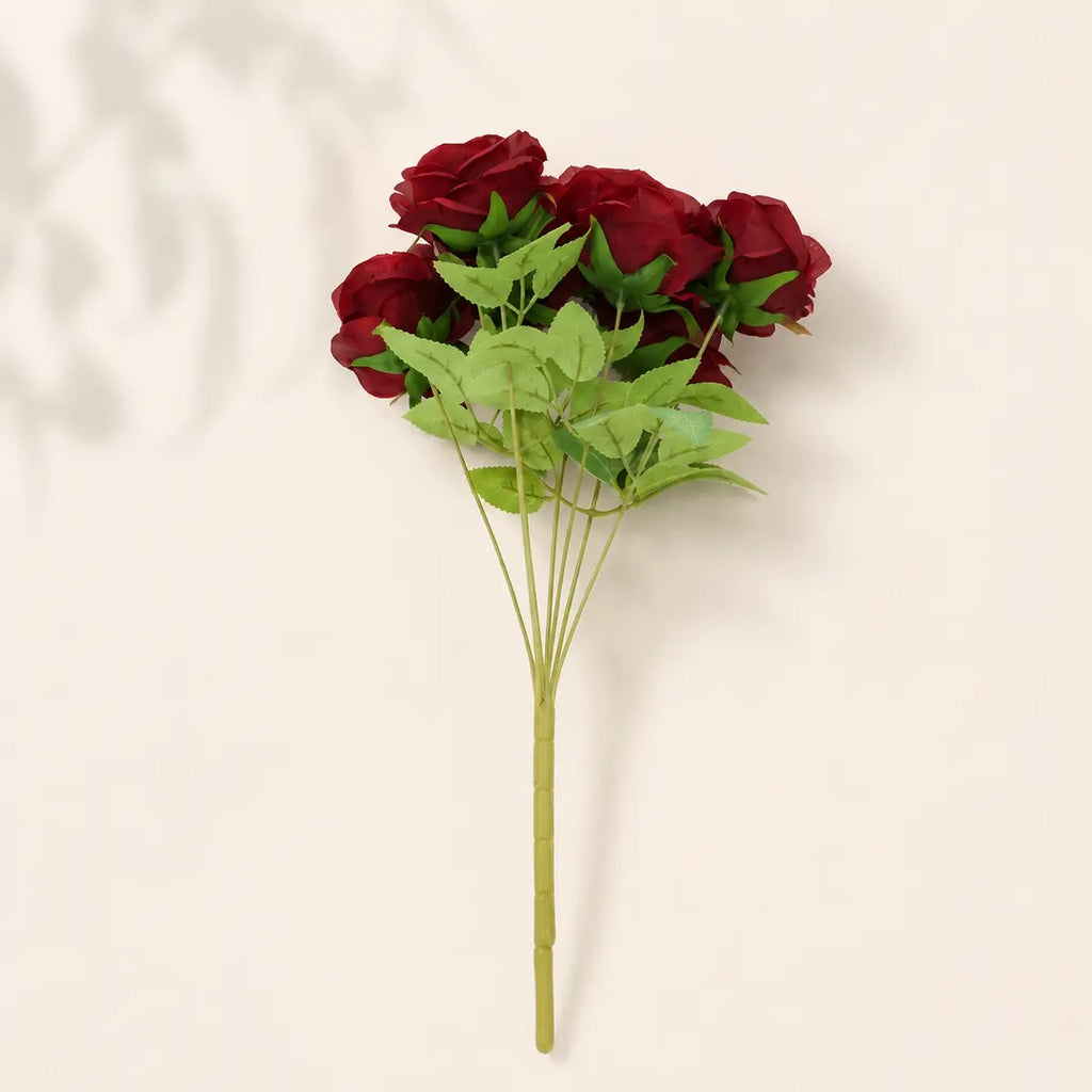 EVERIVELLE Seven-Head Artificial Rose Bouquet