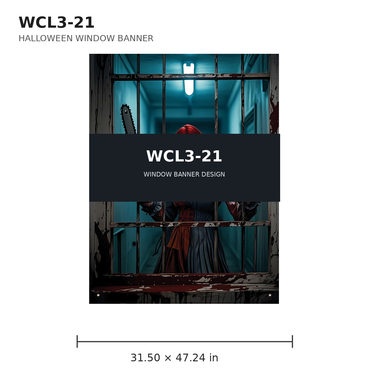 025 halloween window banner collection wcl3