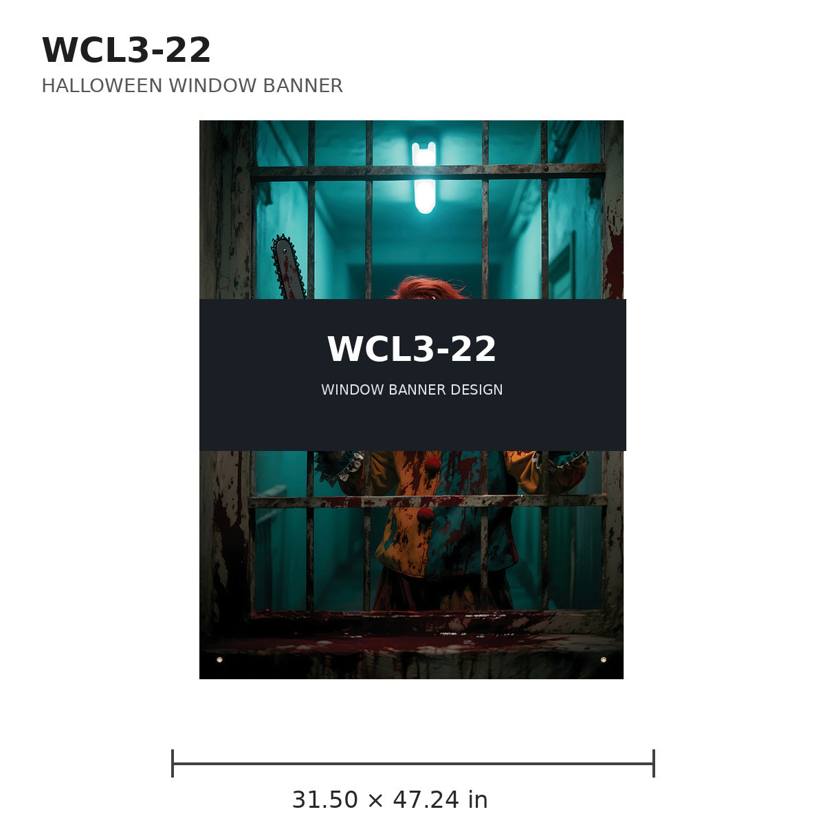 026 halloween window banner collection wcl3