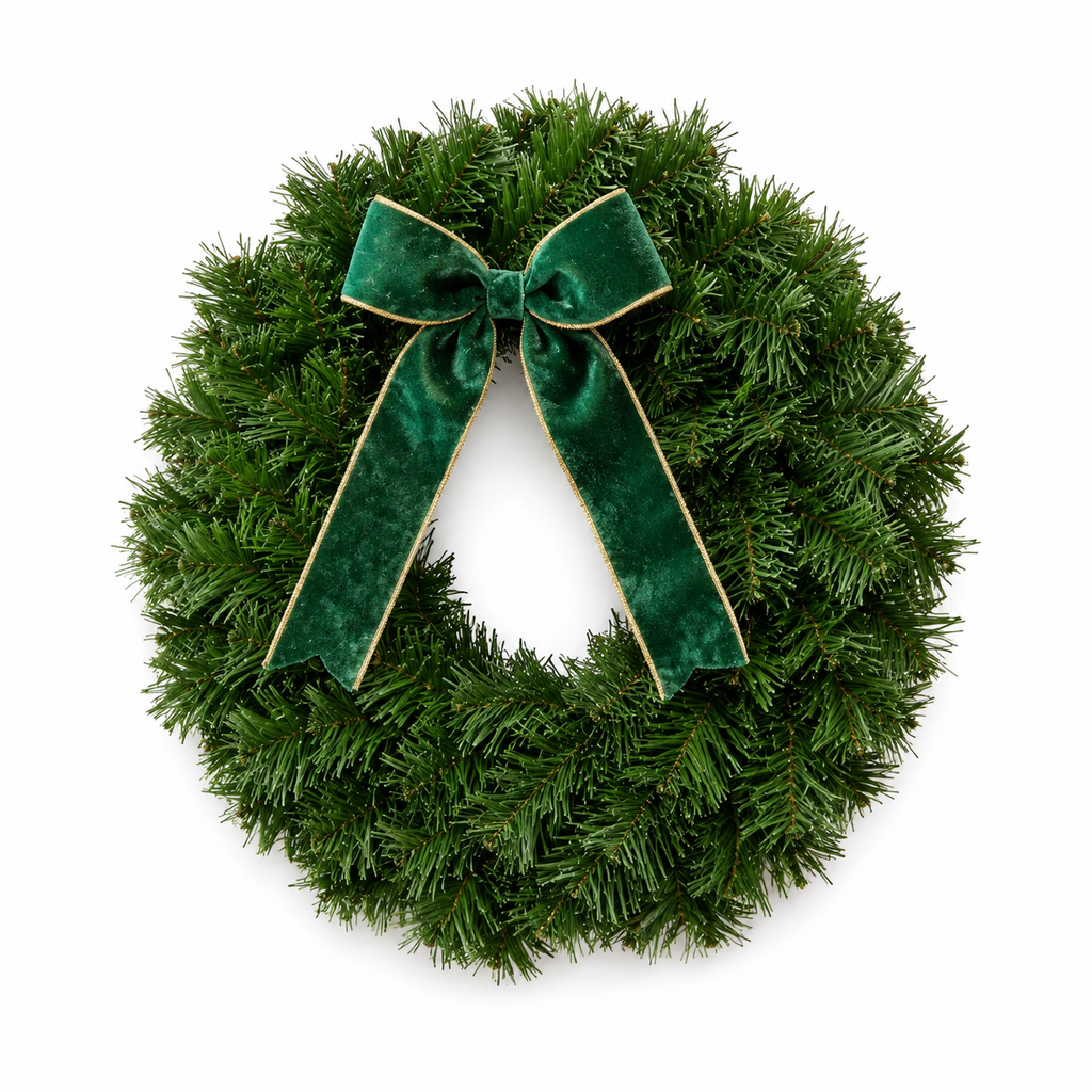 026 pew sku green bow unlit