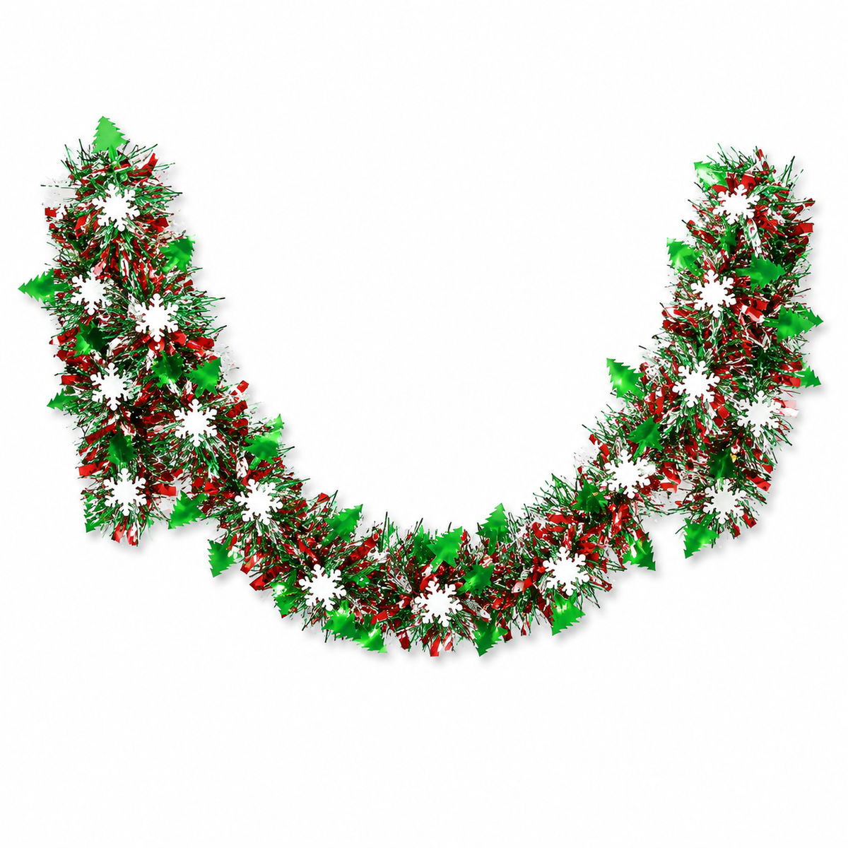 027 tcl sku white snowflake tree mix