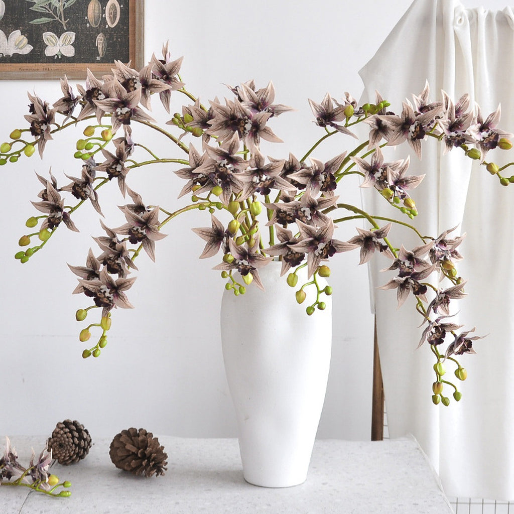 EVERIVELLE 34.3-Inch 3D-Printed Artificial Calanthe Orchid Stem