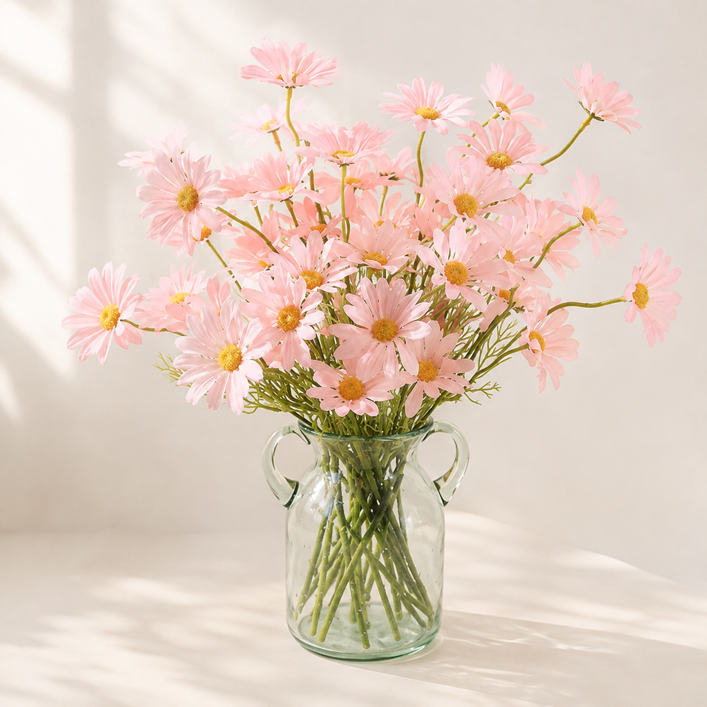 EVERIVELLE Five-Head Artificial Daisy Stem