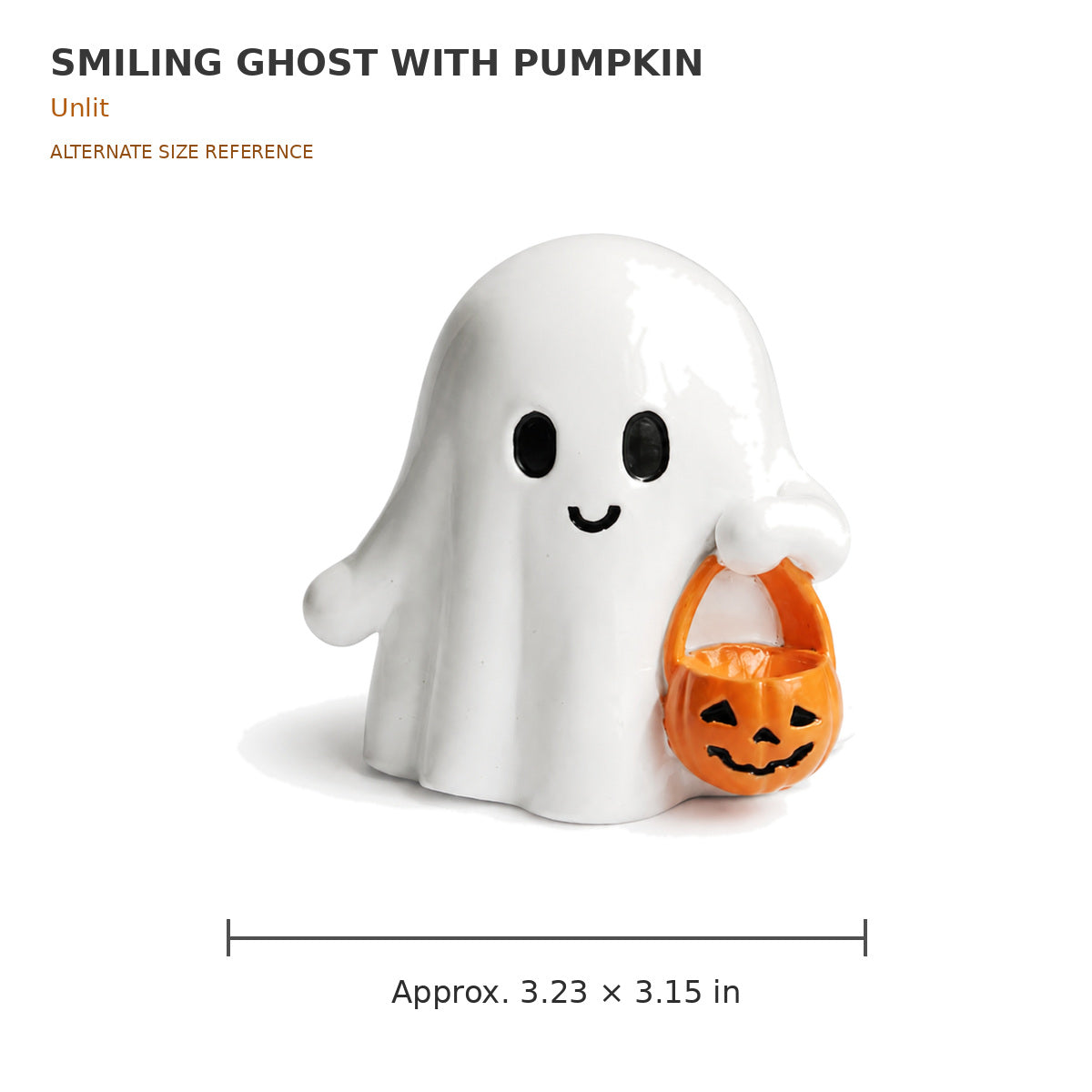 034 cute halloween ghost figurine collection image