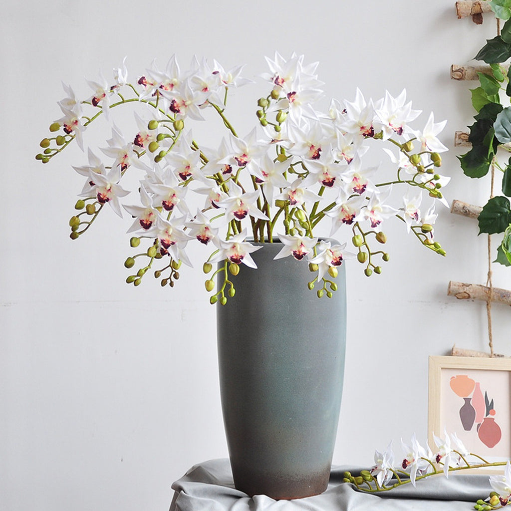 EVERIVELLE 34.3-Inch 3D-Printed Artificial Calanthe Orchid Stem