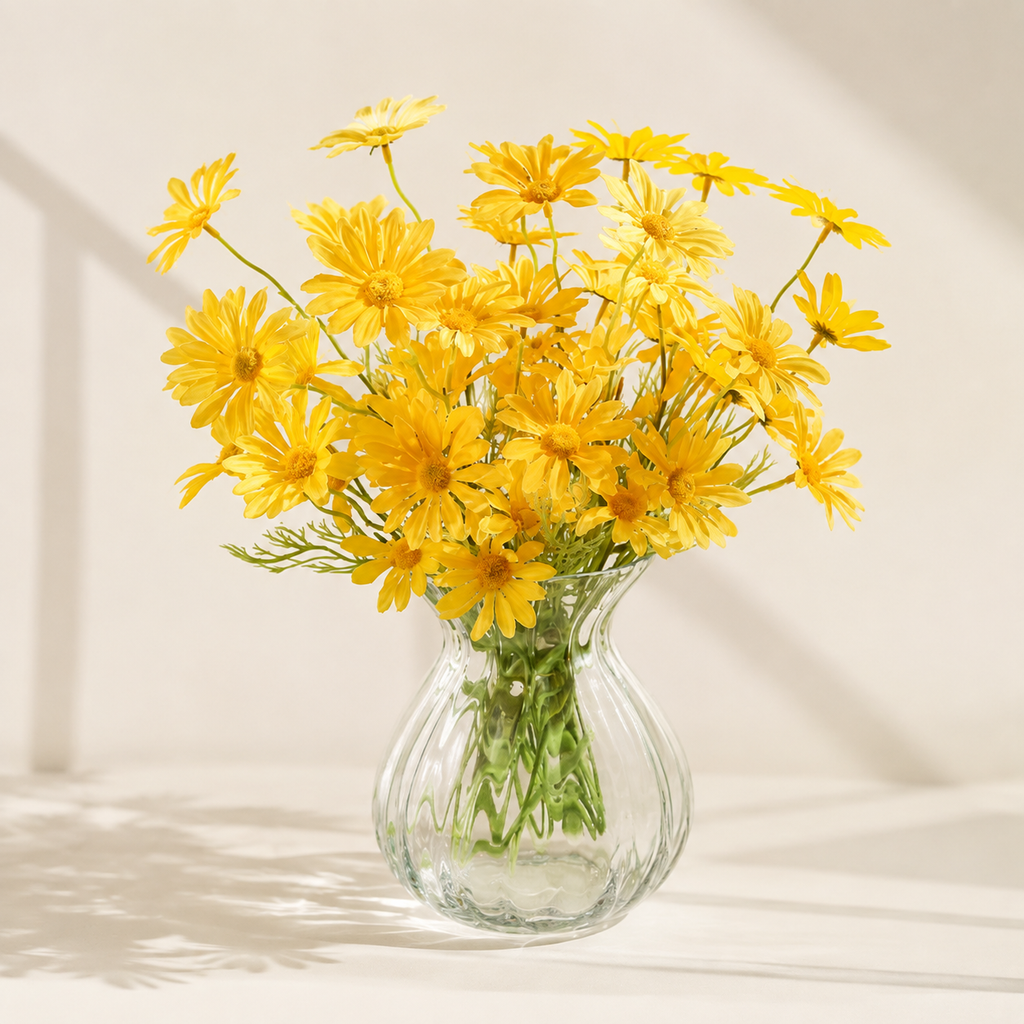 EVERIVELLE Five-Head Artificial Daisy Stem