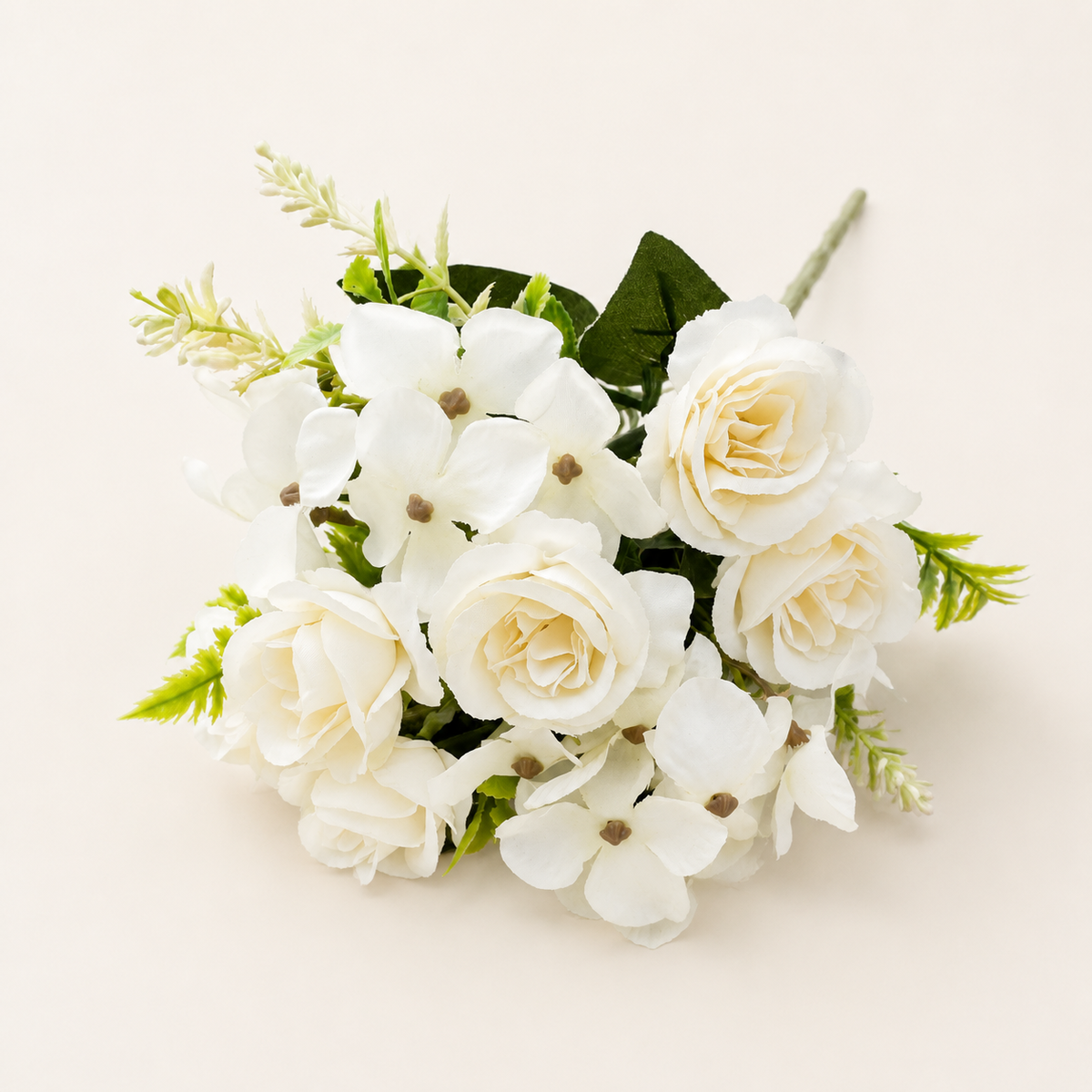 EVERIVELLE Autumn Artificial Rose & Hydrangea Bouquet