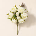 EVERIVELLE Nine-Head Sweetheart Artificial Rose Bouquet