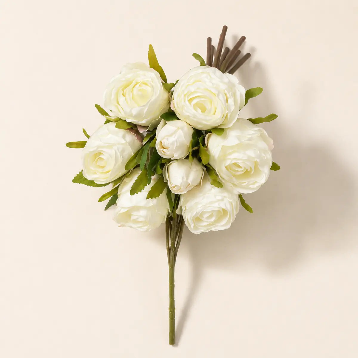EVERIVELLE Nine-Head Sweetheart Artificial Rose Bouquet