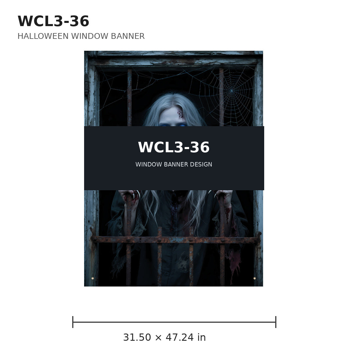 040 halloween window banner collection wcl3