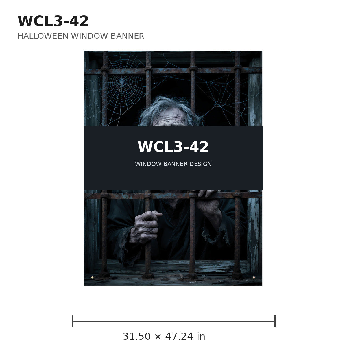 046 halloween window banner collection wcl3