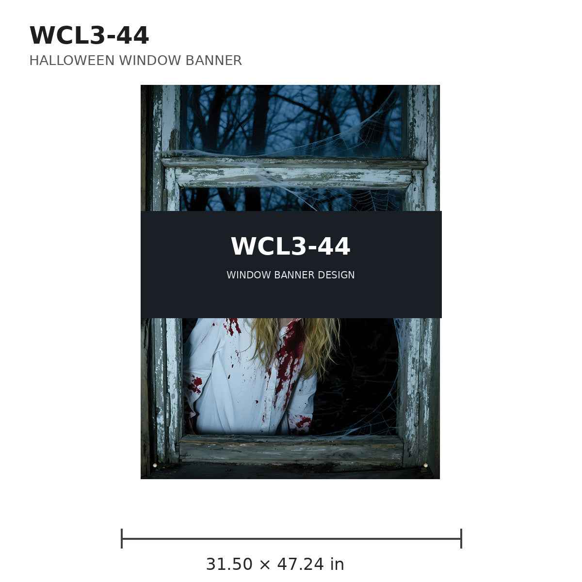 048 halloween window banner collection wcl3