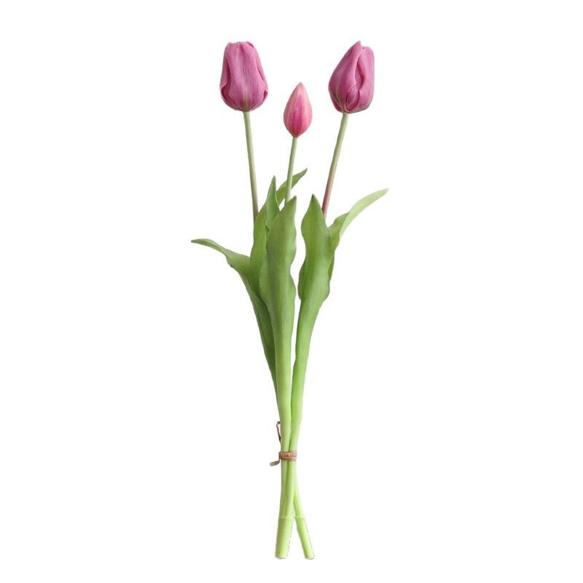 EVERIVELLE 19.3-Inch Three-Head Soft-Touch Artificial Tulip Bouquet