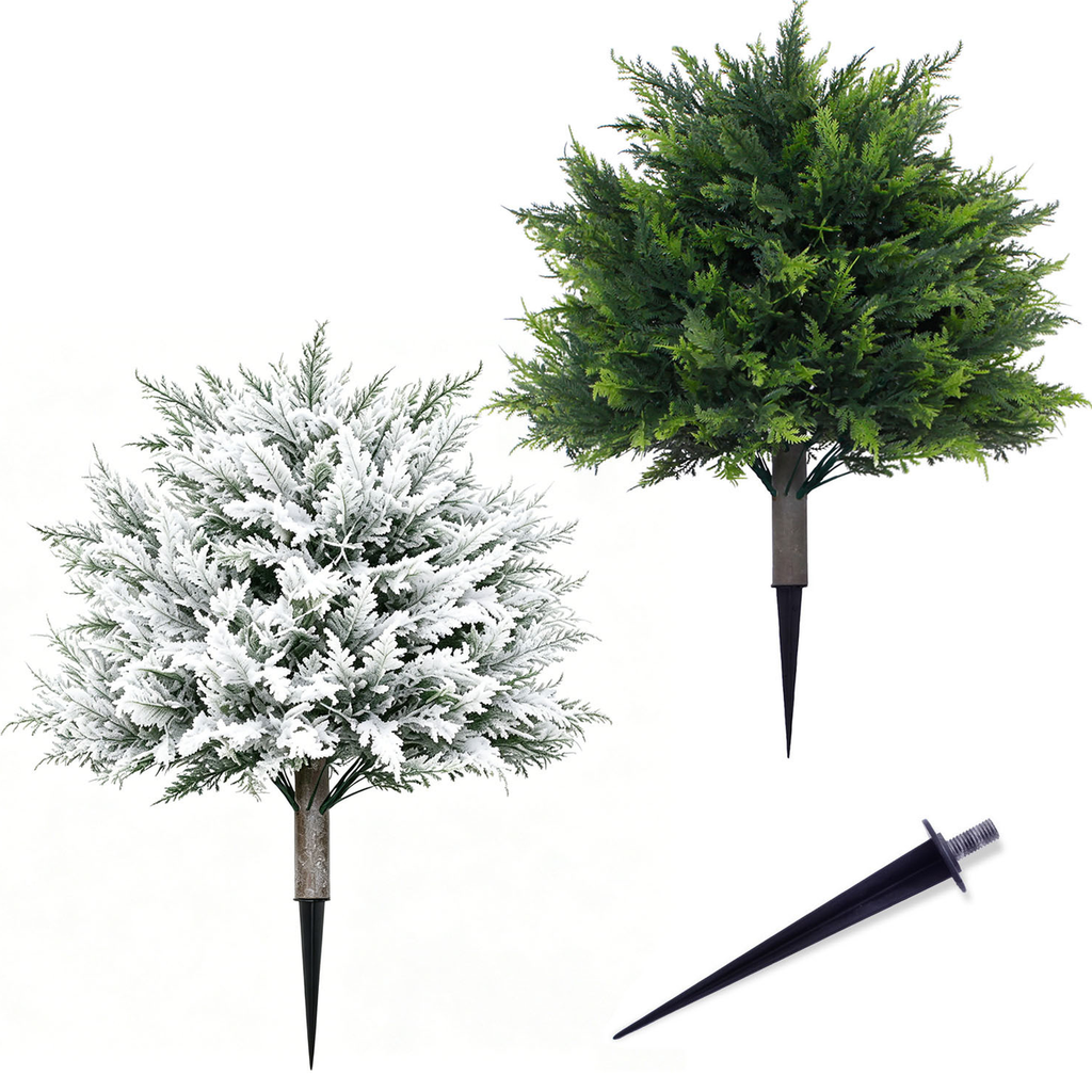 EVERIVELLE Artificial Cedar & Evergreen Yard Stake