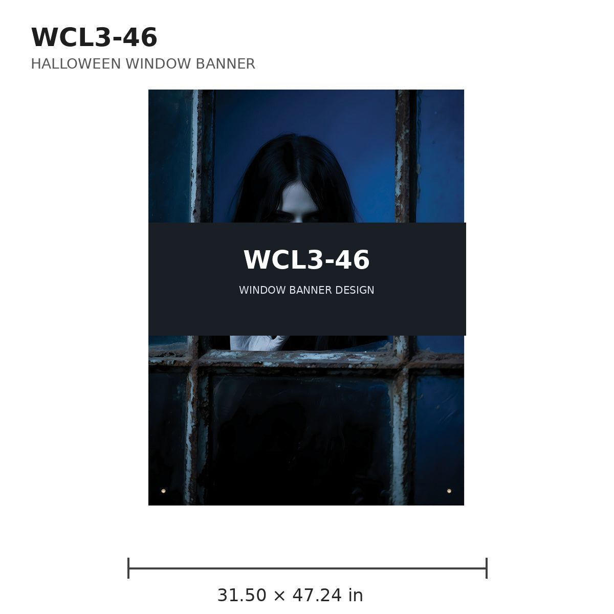 050 halloween window banner collection wcl3