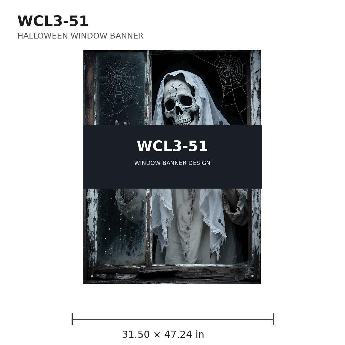 055 halloween window banner collection wcl3