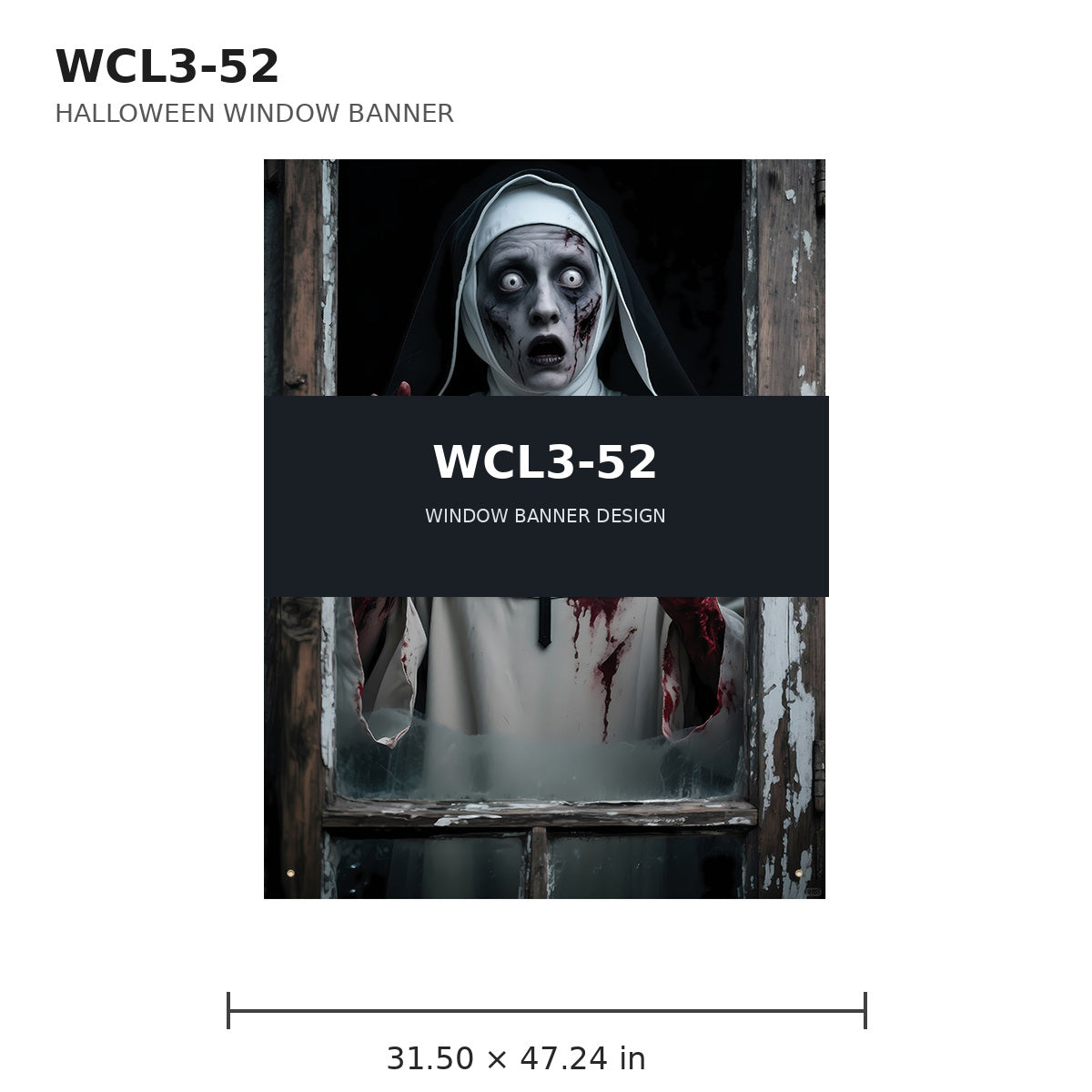056 halloween window banner collection wcl3
