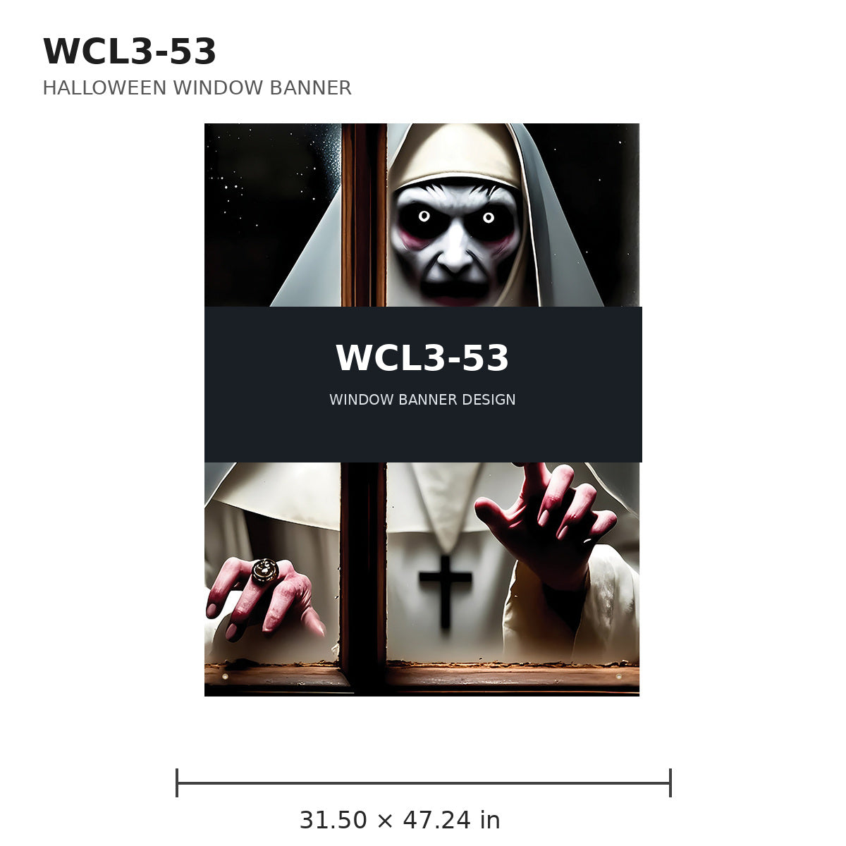 057 halloween window banner collection wcl3