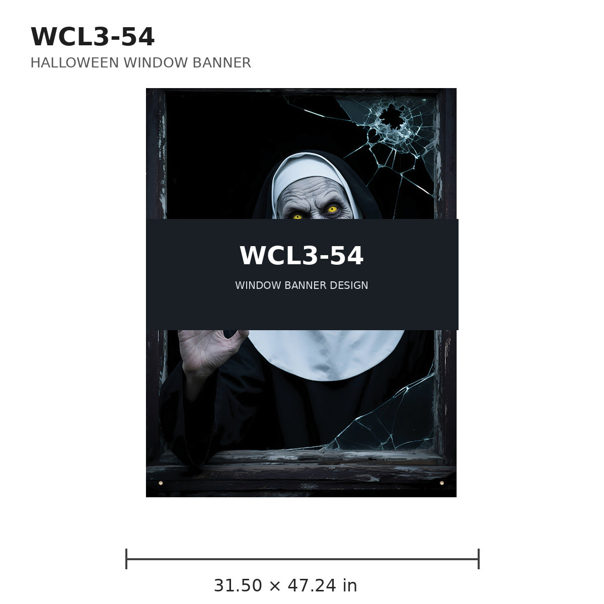 058 halloween window banner collection wcl3