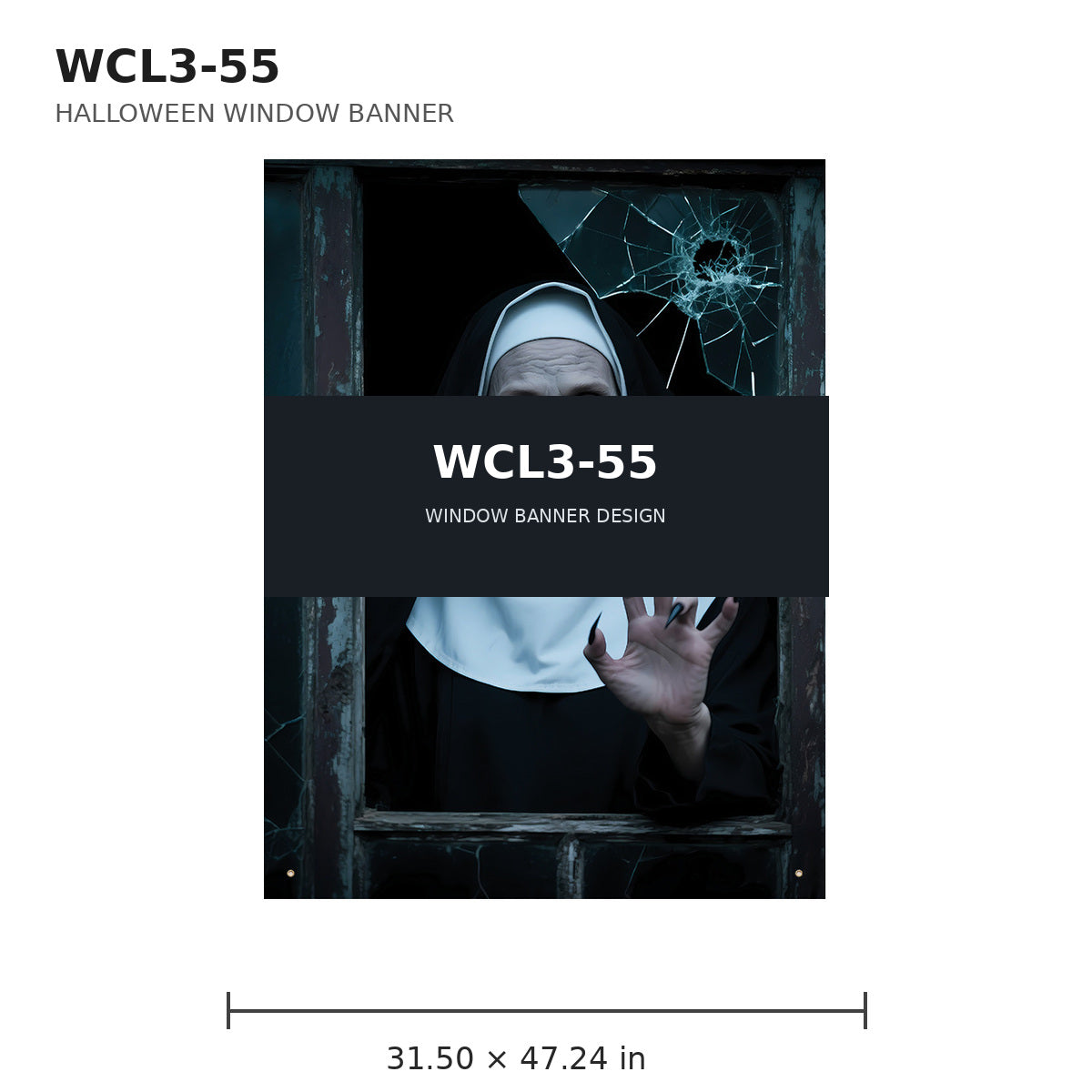 059 halloween window banner collection wcl3