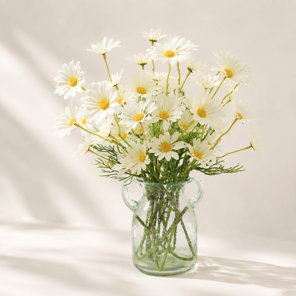 EVERIVELLE Five-Head Artificial Daisy Stem