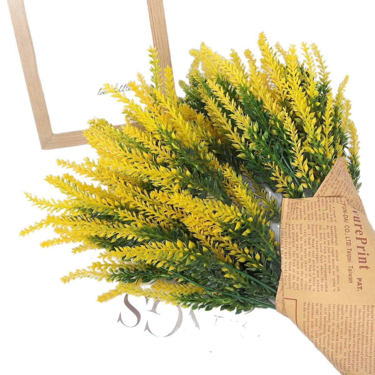 EVERIVELLE 15-Inch Outdoor Artificial Lavender Bush