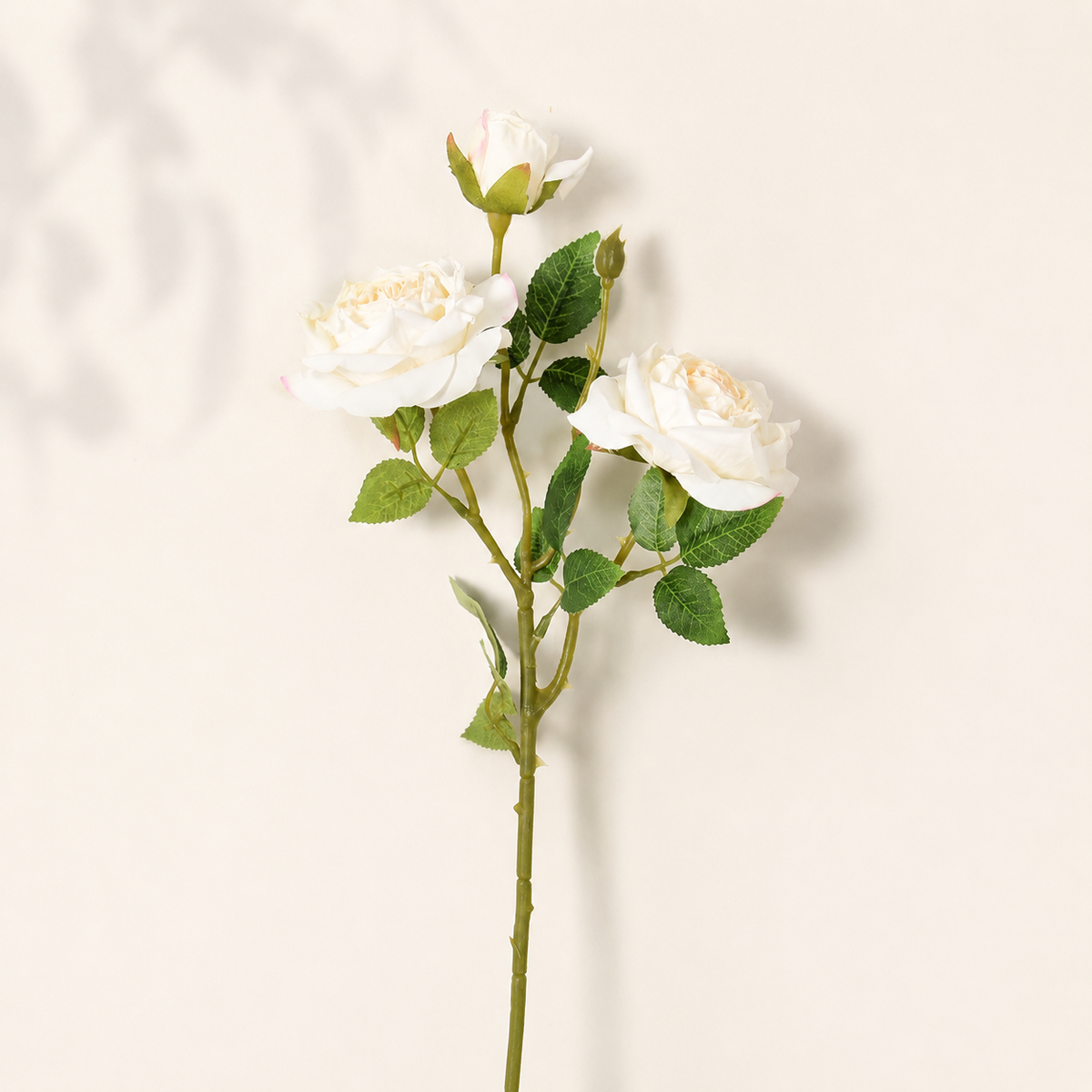 EVERIVELLE Three-Head Vintage Artificial Rose Spray