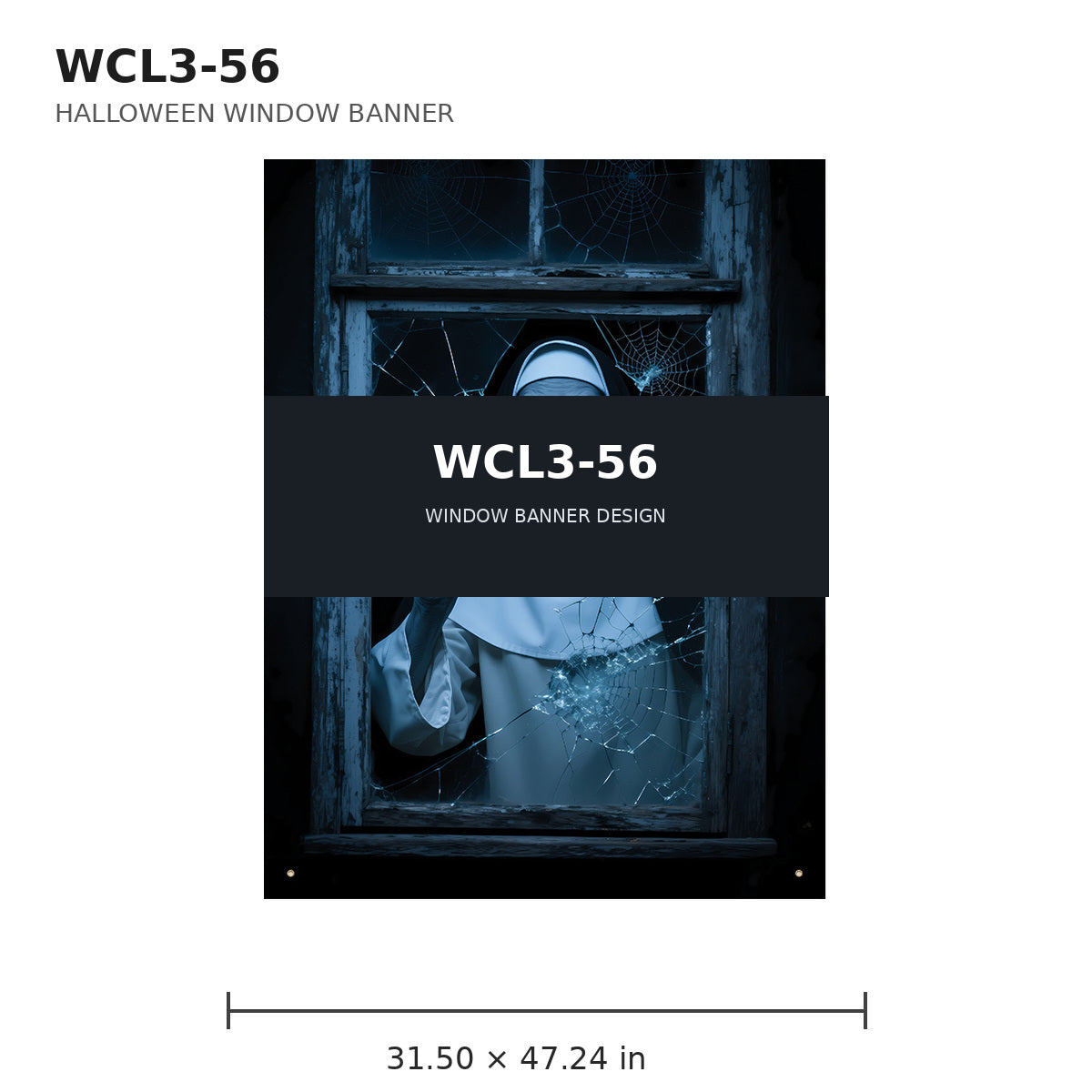 060 halloween window banner collection wcl3