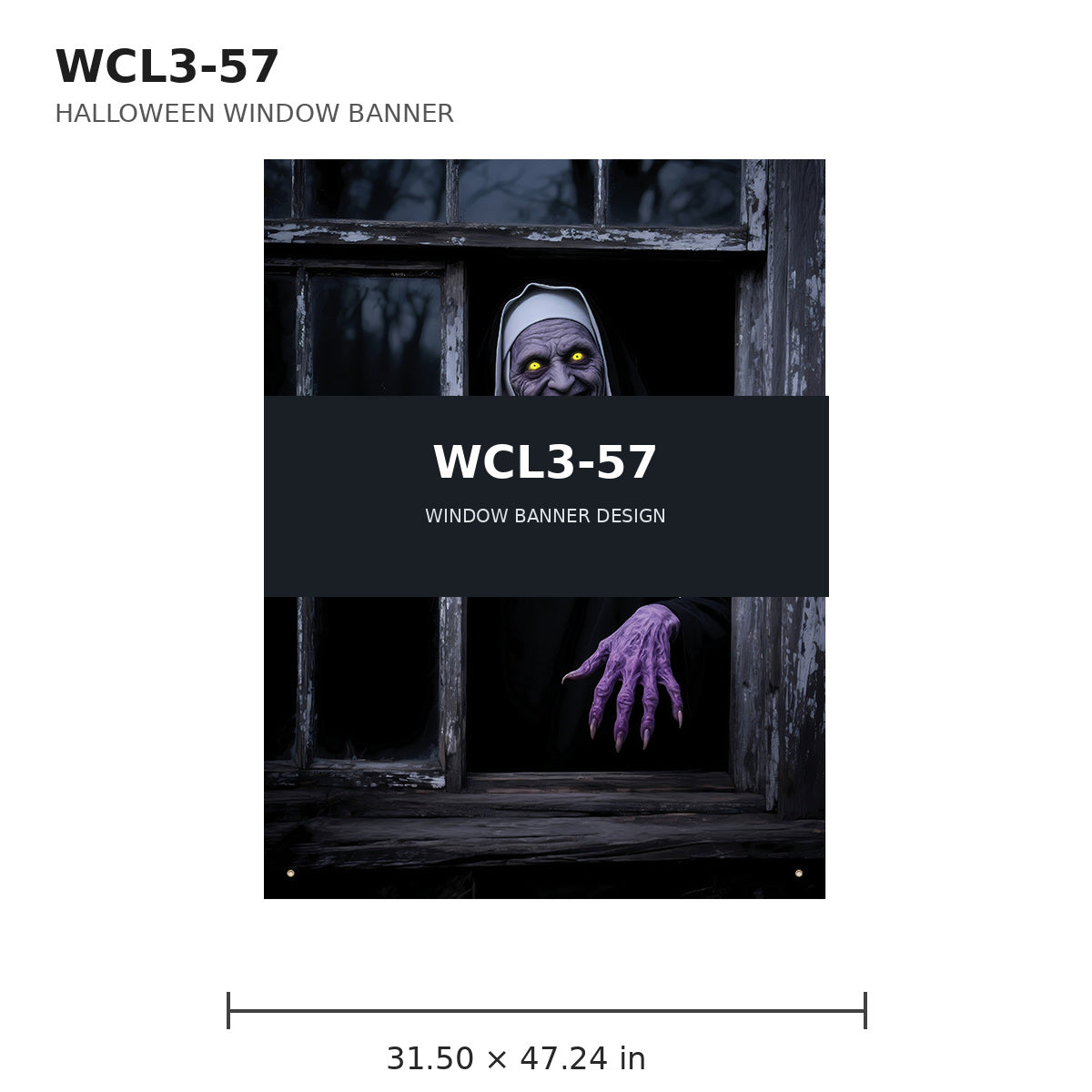 061 halloween window banner collection wcl3