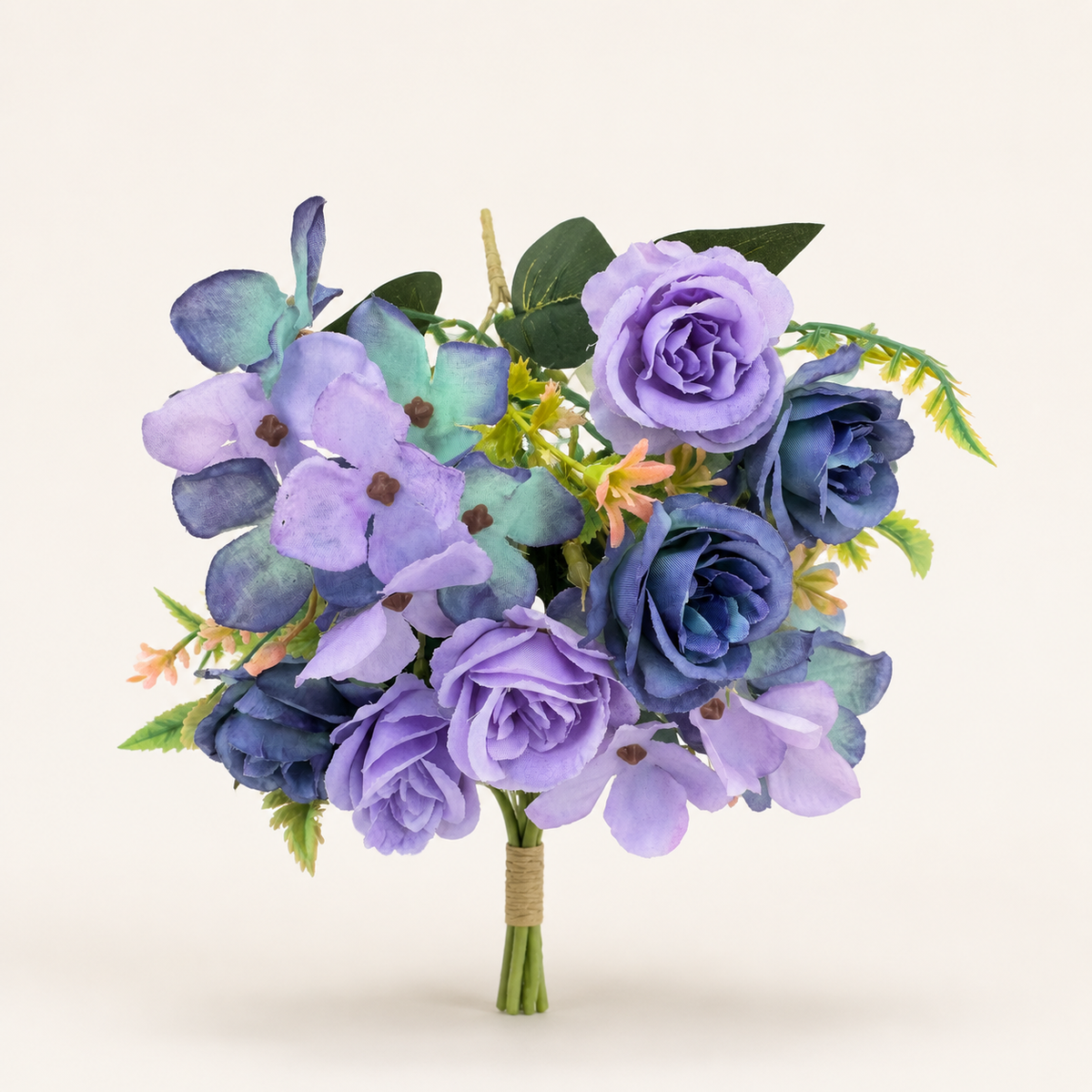 EVERIVELLE Autumn Artificial Rose & Hydrangea Bouquet