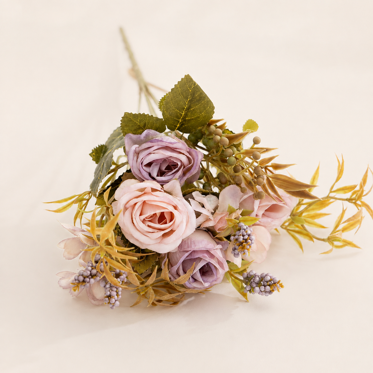EVERIVELLE Anna Rose & Blossom Artificial Bouquet