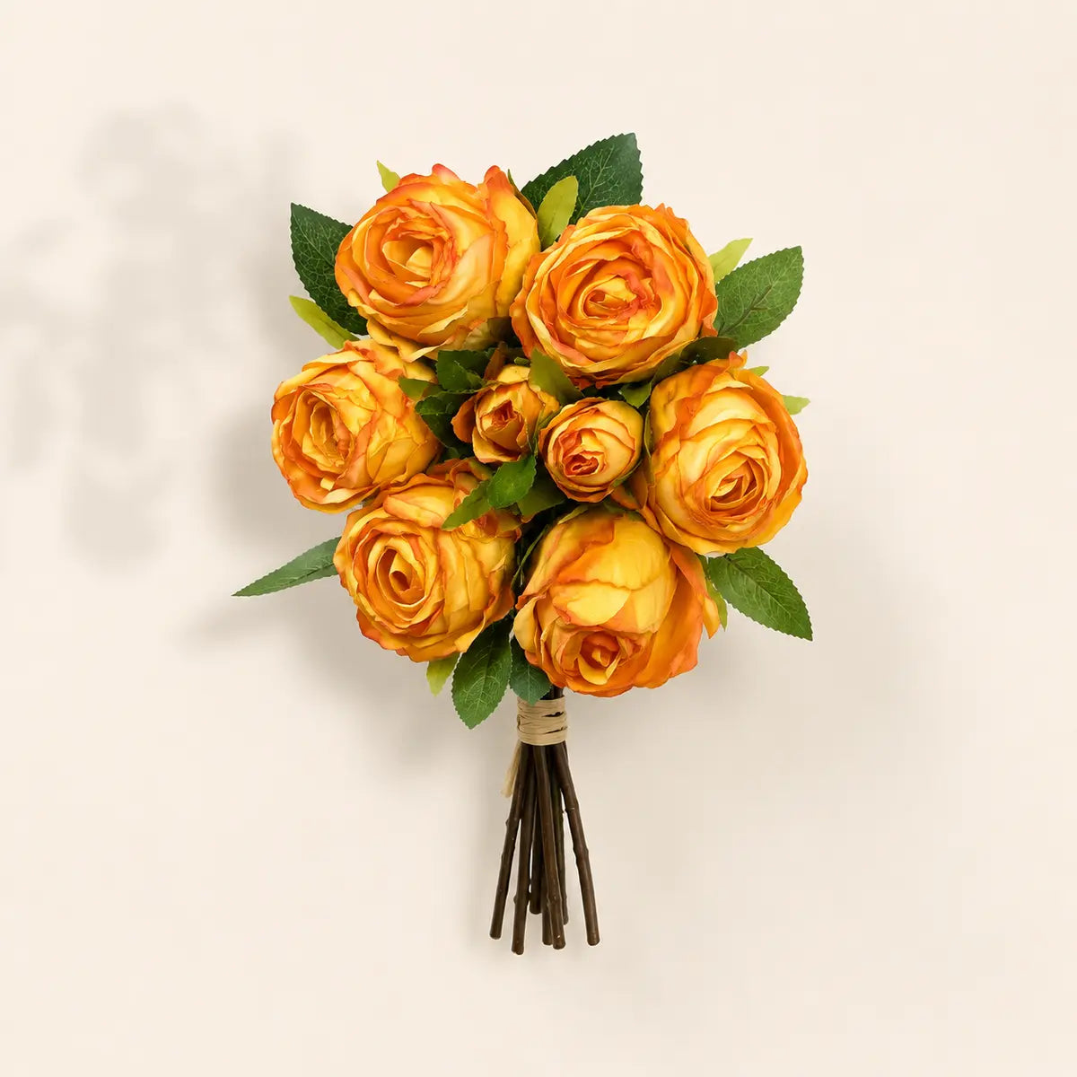 EVERIVELLE Nine-Head Sweetheart Artificial Rose Bouquet