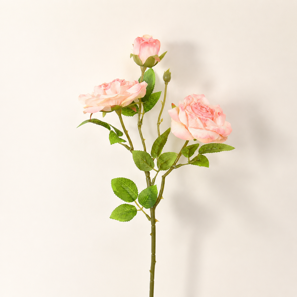 EVERIVELLE Three-Head Vintage Artificial Rose Spray
