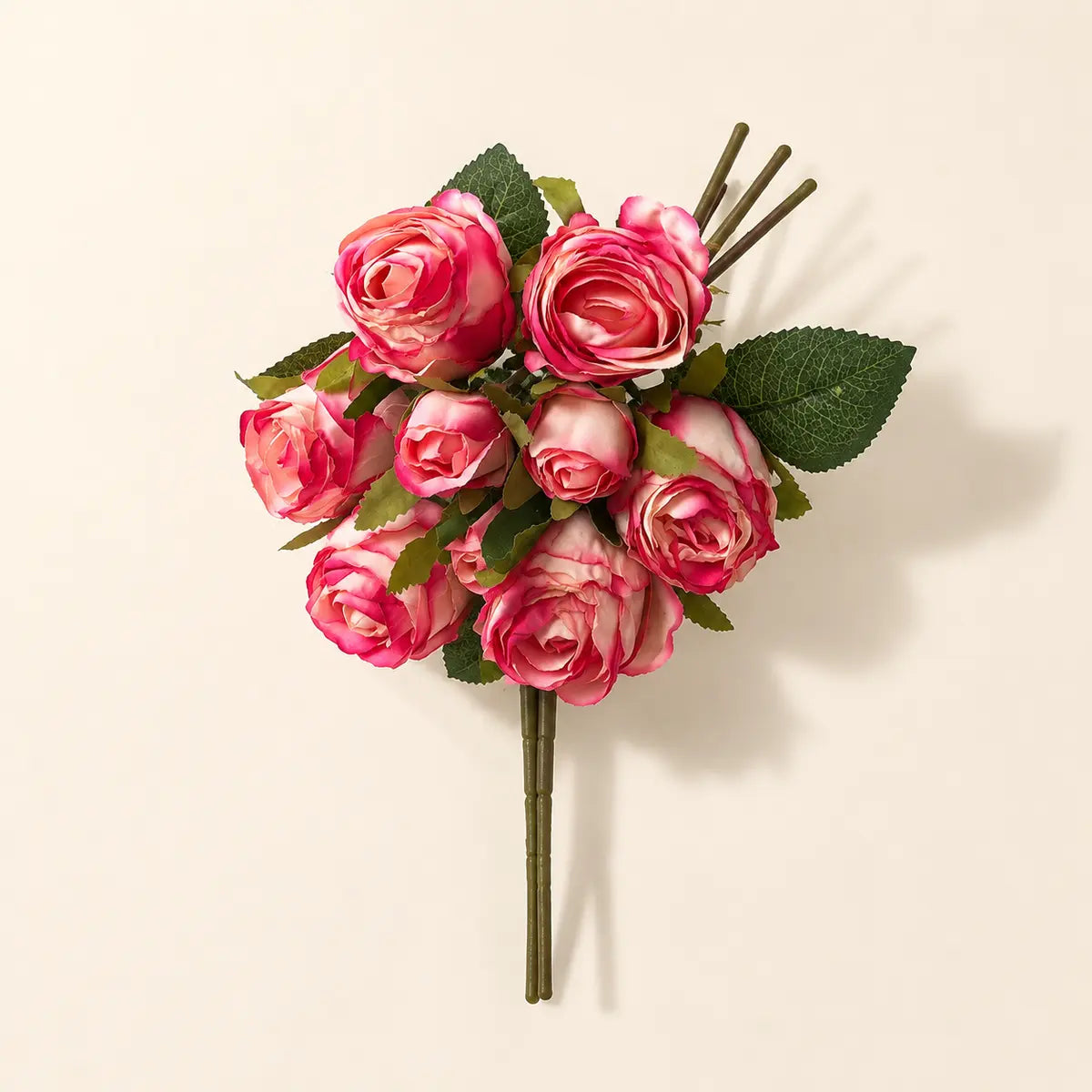EVERIVELLE Nine-Head Sweetheart Artificial Rose Bouquet