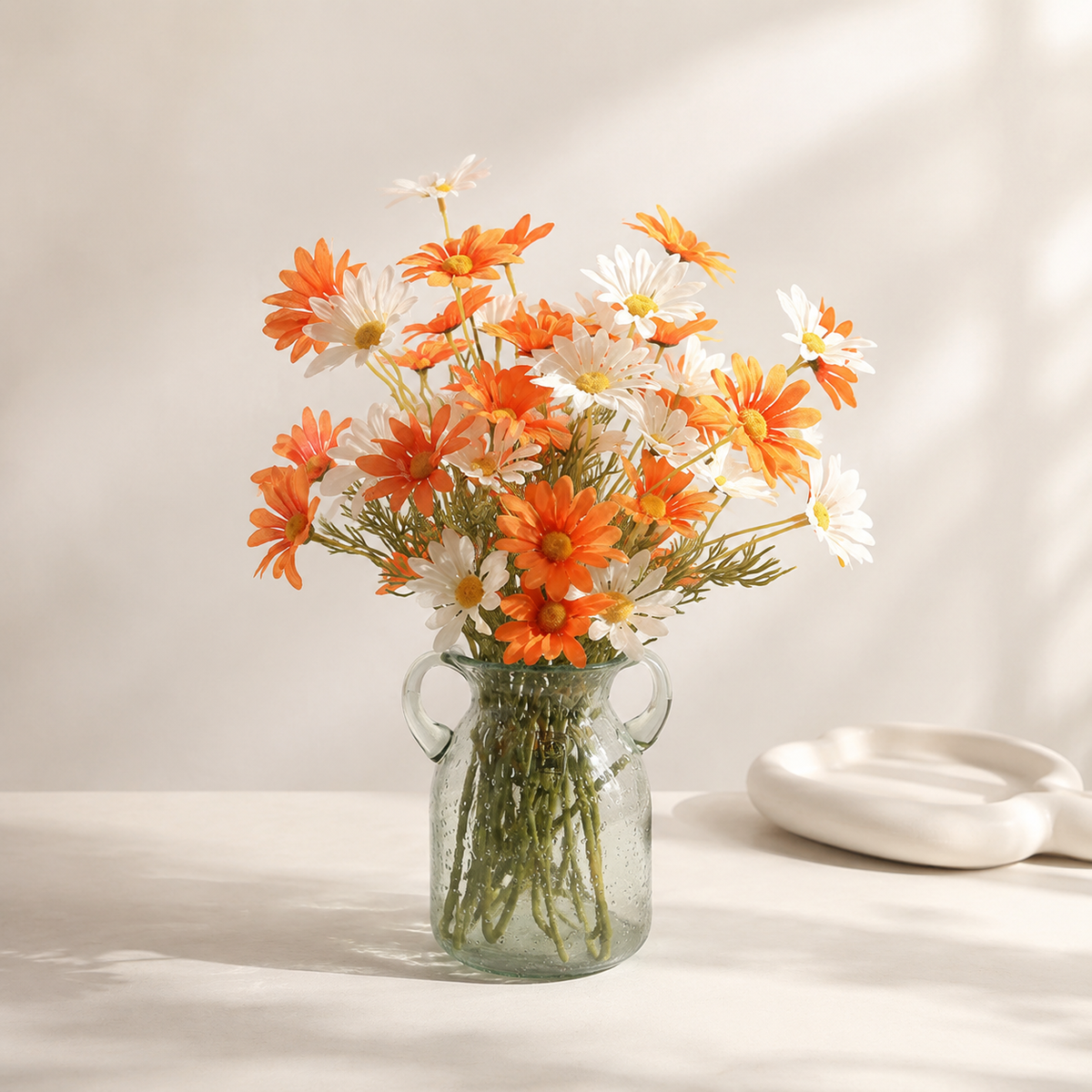 EVERIVELLE Five-Head Artificial Daisy Stem