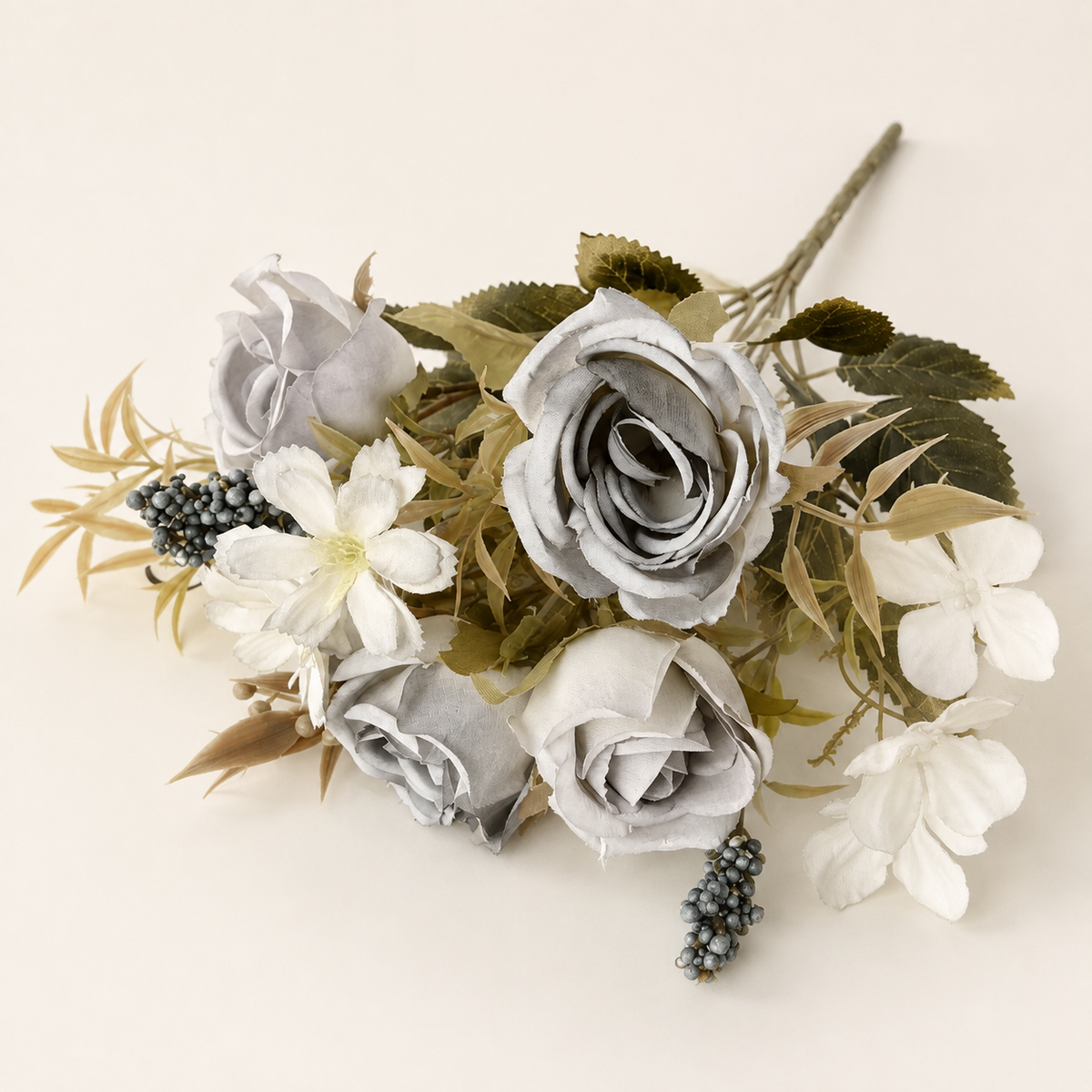 EVERIVELLE Anna Rose & Blossom Artificial Bouquet