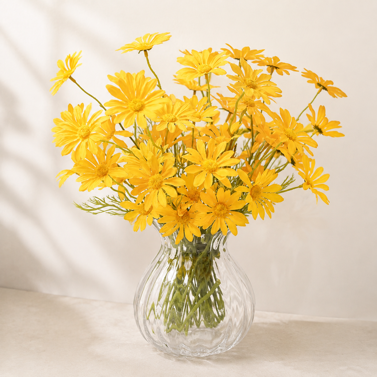 EVERIVELLE Five-Head Artificial Daisy Stem
