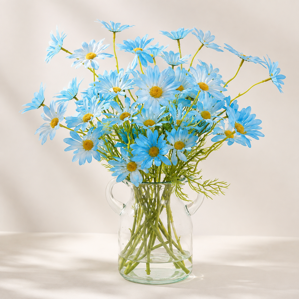 EVERIVELLE Five-Head Artificial Daisy Stem