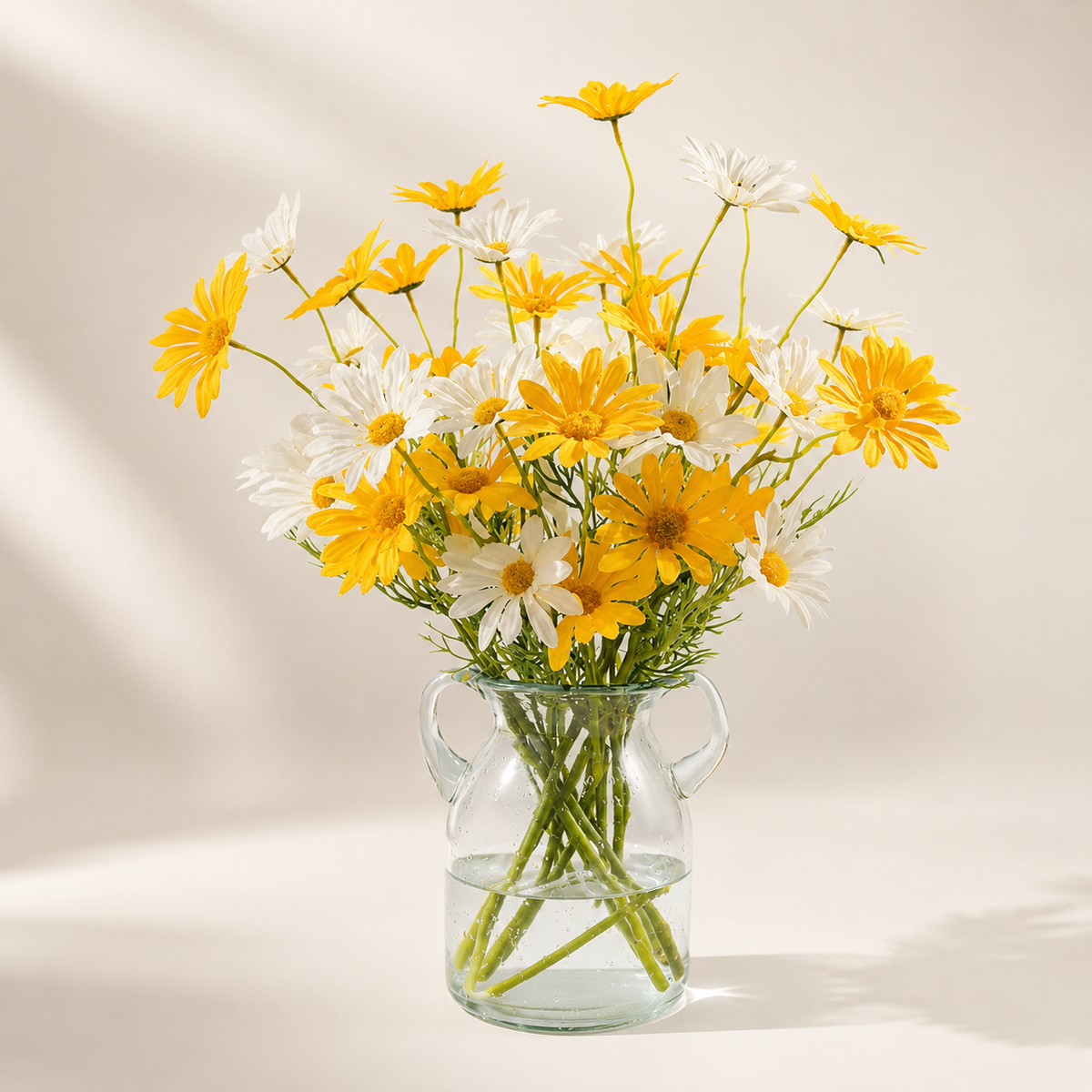 EVERIVELLE Five-Head Artificial Daisy Stem
